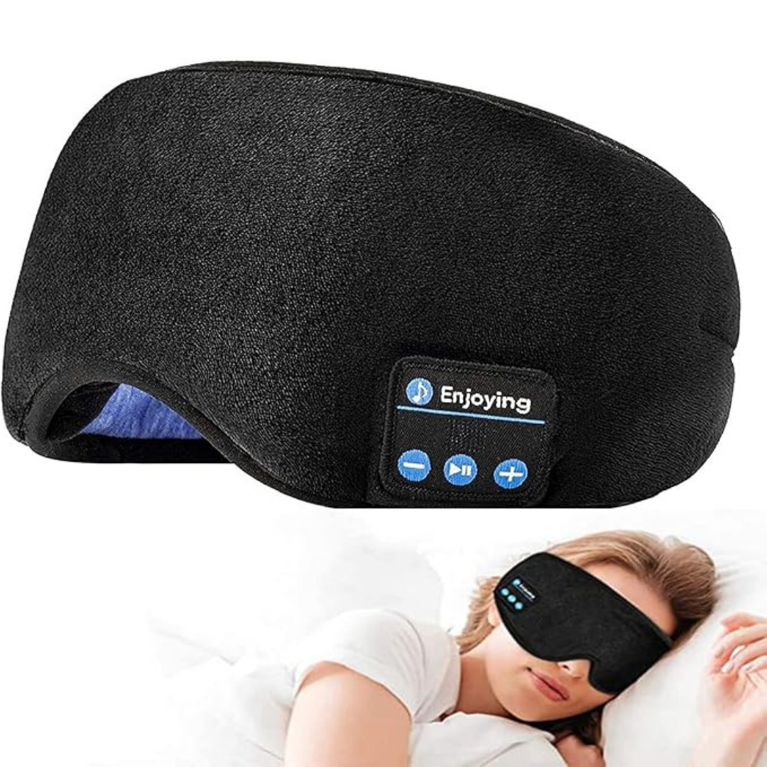 Antifaz para dormir con bocinas bluetooth