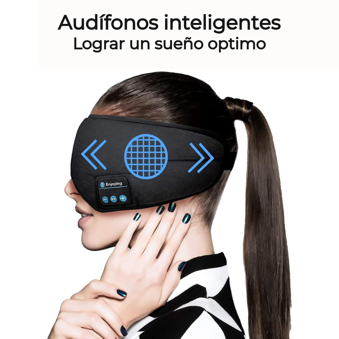 Antifaz para dormir con bocinas bluetooth